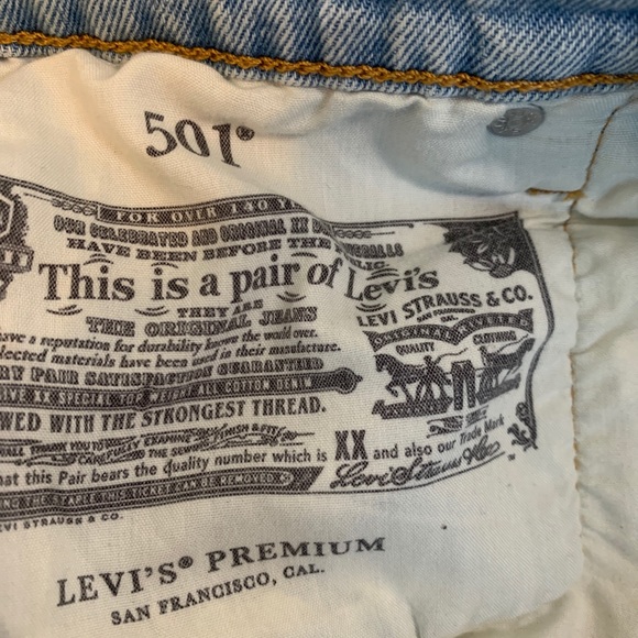 Levi’s 501 27 High Rise Jean Shorts Button Fly. - Picture 5 of 9